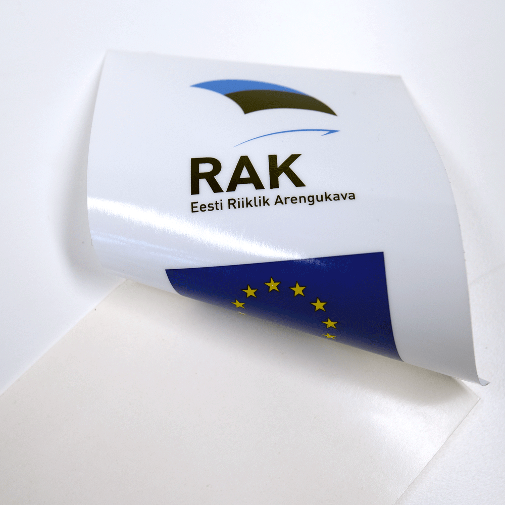 Siiditrükk kleebisele Musterprint